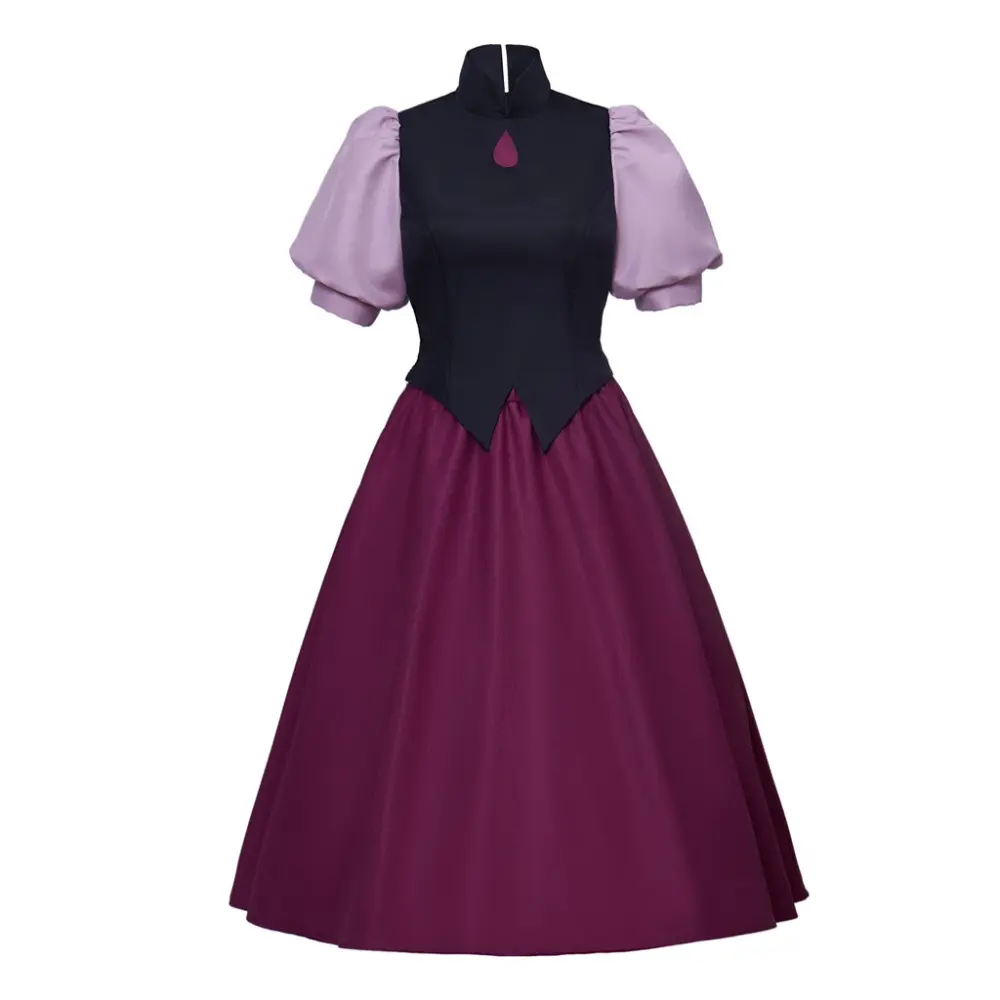 Lady's Plus Size Fantasy Amity Blight Royal Purple Elegant Cosplay Dress Costume - Fit, Comfortable, Premium Fabric Clothes with Matching Accessory Kit, for Themed Parties, Photo Shoots (XXXL Available)
