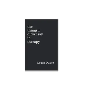 the things I didn't say in therapy Paperback