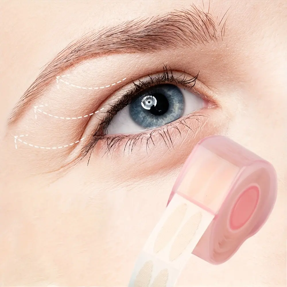 4pcs Double Eyelid Tape Invisible Lace Mesh Set, Double Eyelid Lift Strips Self Adhesive, Mesh And Breathable Design