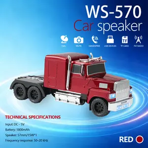 WSTER WS-570 Big  Bluetooth Speaker – Immersive Stereo Subwoofer with TWS, USB, TF, AUX & FM. Designed for Home, Outdoor & Beach. party .The Ultimate Birthday Gift for Music Lovers. travel radio tws