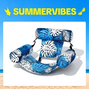 pool accessories Lnflatable Pool Float for Adults | SummerVibes Foldable Portable Pool Lounge Chair, Quick-Inflate Water Hammock for Cruise Trips, Beach Vacations, Pool Parties, Lake Camping, Summer Travel