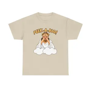 Jesus Peekaboo Shirt, Funny Christian Hoodie, Dark Humor Tee, Meme T-shirt