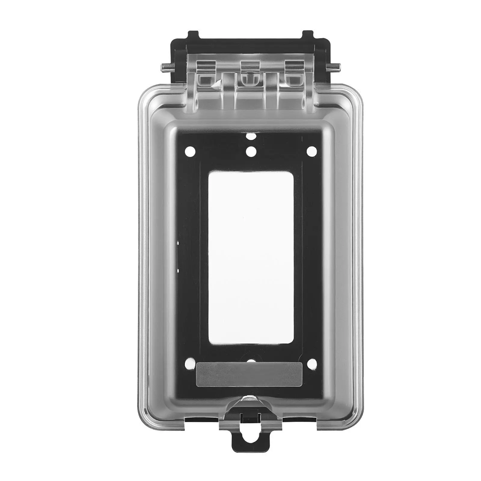 VEVOR 1-Gang Lockable Weatherproof Outdoor Electrical Outlet Cover, Durable, with Rocker/Flip Switch, Snap-In Backplate, Toggle Switch Compatibility, Rocker/Flip Switch Cover, Toggle Switch Cover