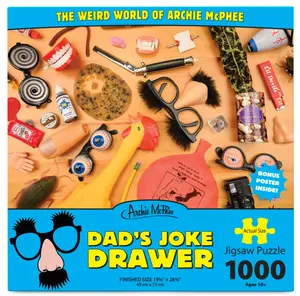 Dad's Joke Drawer Puzzle ~ GaG's & Prank Items! ~ Weird World of Archie McPhee