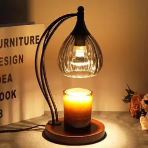 Candle Warmer Lamp with Timer Dimmer - Electric Light Wax Warmer for Jar Candles - Lamp with 2 Bulbs, for Mom Warming Gifts New Home