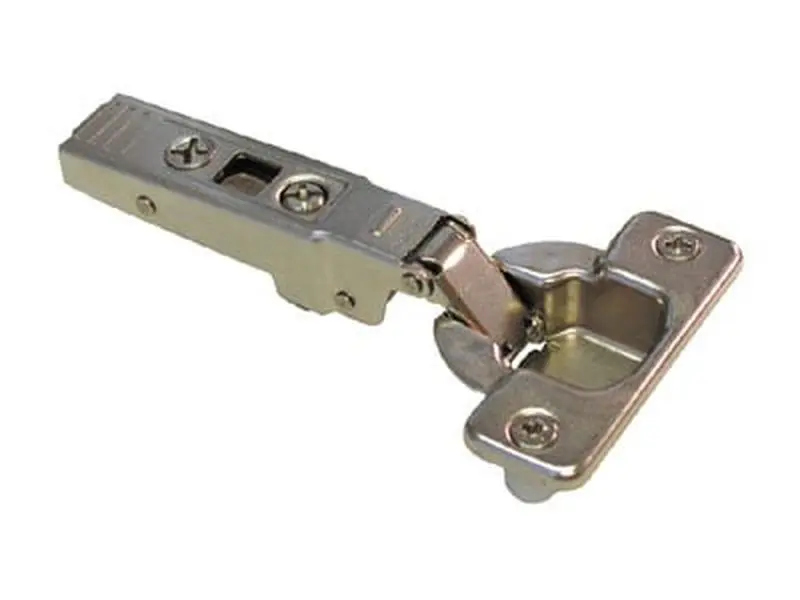 Blum Cabinet Hinge, Self-Closing, 95° Opening, Press-In Mount, Half Crank for Thick Doors (Model B071T9680)
