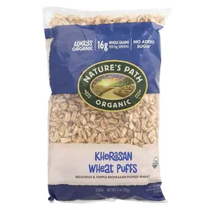 Nature's Path Organic Khorasan Wheat Puffs Cereal, 6 oz (170 g) Nature's Path Organic Khorasan Wheat Puffs Cereal, 6 oz (170 g)