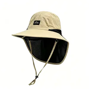 Outdoor Sun Protection Hat-Unisex Summer FishermanHat with Neck Flap|UV-Resistant,wide brim,extra sun protection,Parent-Child Style Lightweight breathable,quick-drying,adjustable drawstringIdeal for Camping&Hiking,father son high school graduation gift