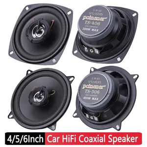 4/5/6 Inch Car Audio Speaker 12V 300/400/500W 2 Way HiFi Coaxial Subwoofer Full Frequency Stereo Speaker with High Sensitivity and Clarity - Durable, Durability, Aluminium