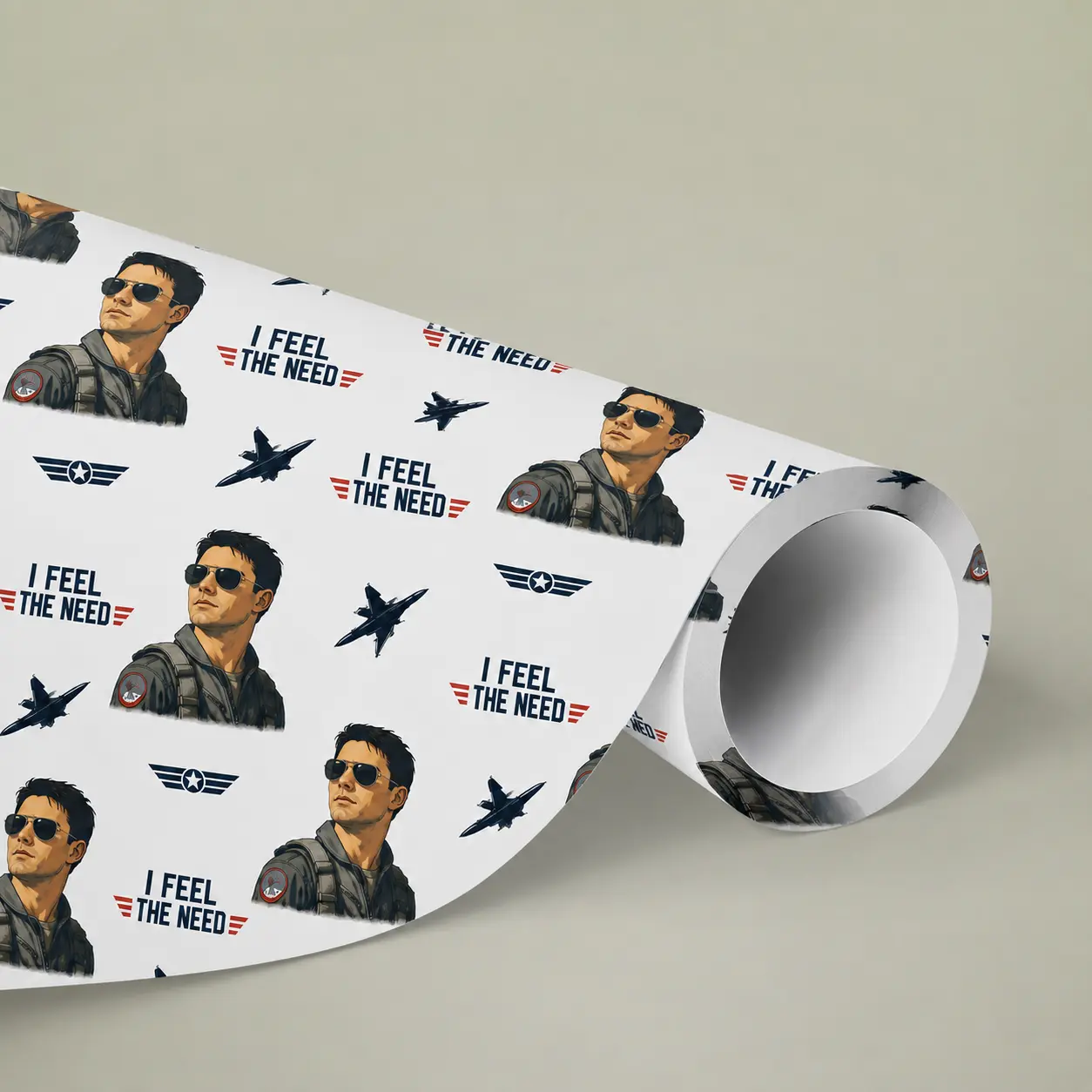 Fighter pilot Wrapping Paper, Fighter Pilot Aviation Gift Wrap Roll, Birthday Present Decor for pilots and veterans