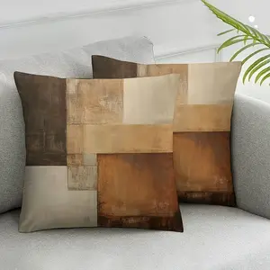 2-Piece Set Decorative Unique Print Throw Pillow Covers 45x45cm with Hidden Zipper, Ideal for Indoor & Outdoor Use in Living Room, Bedroom, Sofa & Car