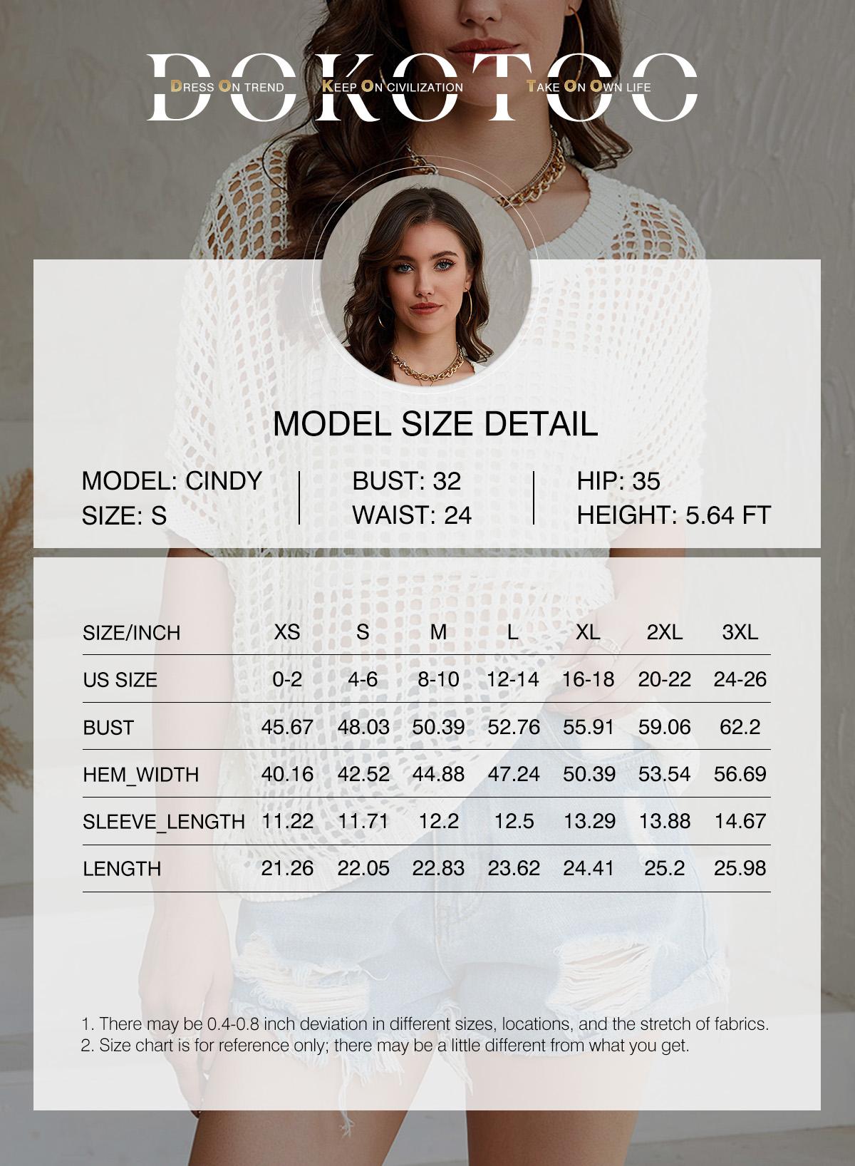 Dokotoo Womens Summer Scoop Neck Short Sleeve Sweater Casual Crochet Hollow Out Knit Tops Pullover Shirts Beach Coverup Dokotoo Womens Summer Scoop Neck Short Sleeve Sweater Casual Crochet Hollow Out Knit Tops Pullover Shirts Beach Coverup