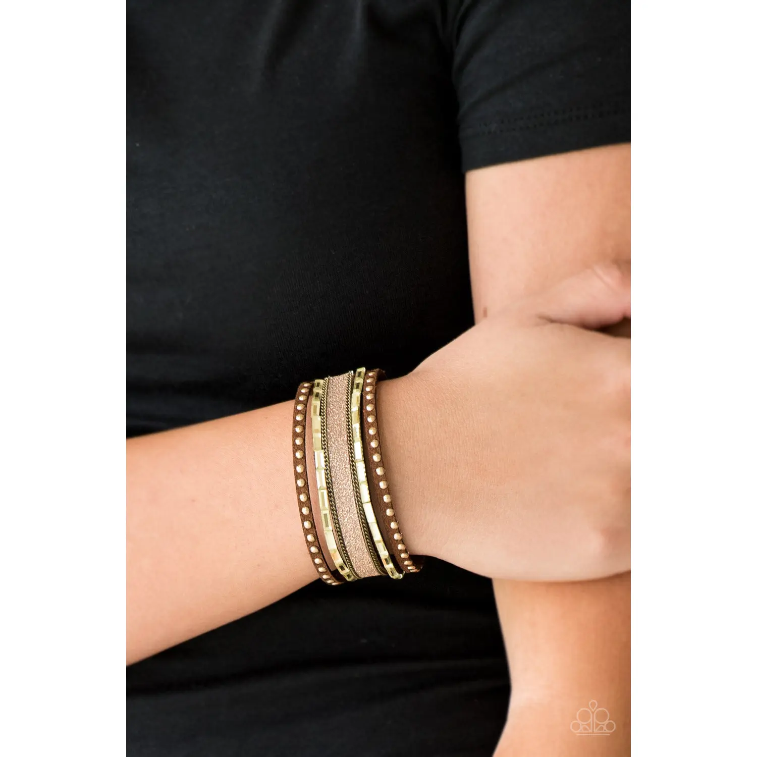 Seize The Sass - Brass Bracelet - Paparazzi