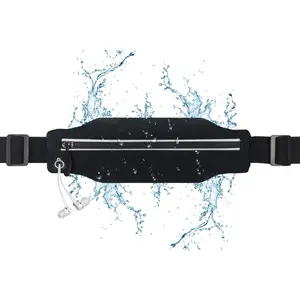 Slim Running Belt Fanny Pack for Men Women, Running Phone Holder Runners Pouch Waist Pack for Workout, Money Belt, Running Gear Accessories [Fits ALL Phones]