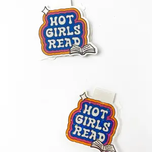 Hot Girls Read Magnetic Bookmark Holographic or High Gloss Finish