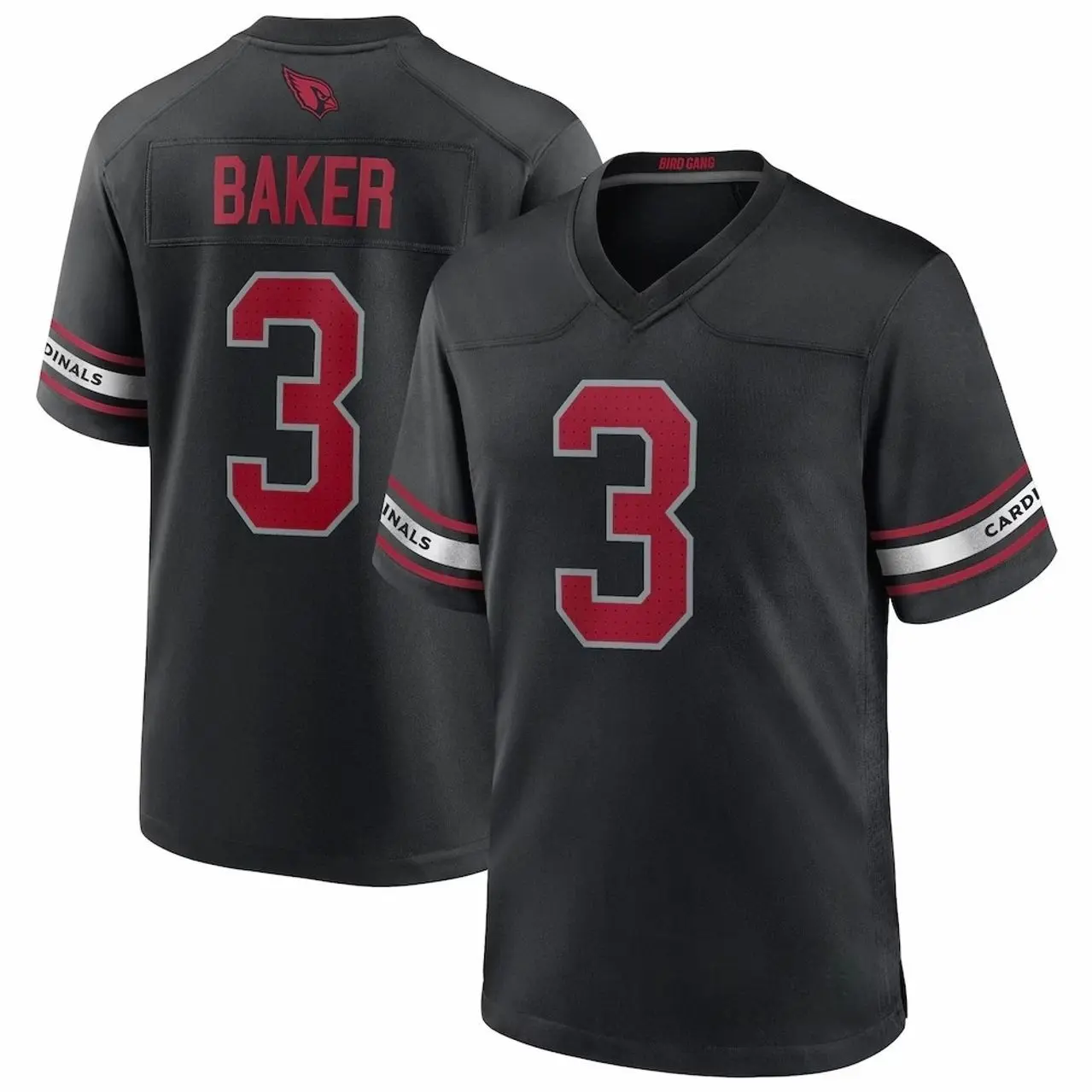 Unisex Football Inspired by Baker 3 Arizona Alternate Game Player Jersey - Black