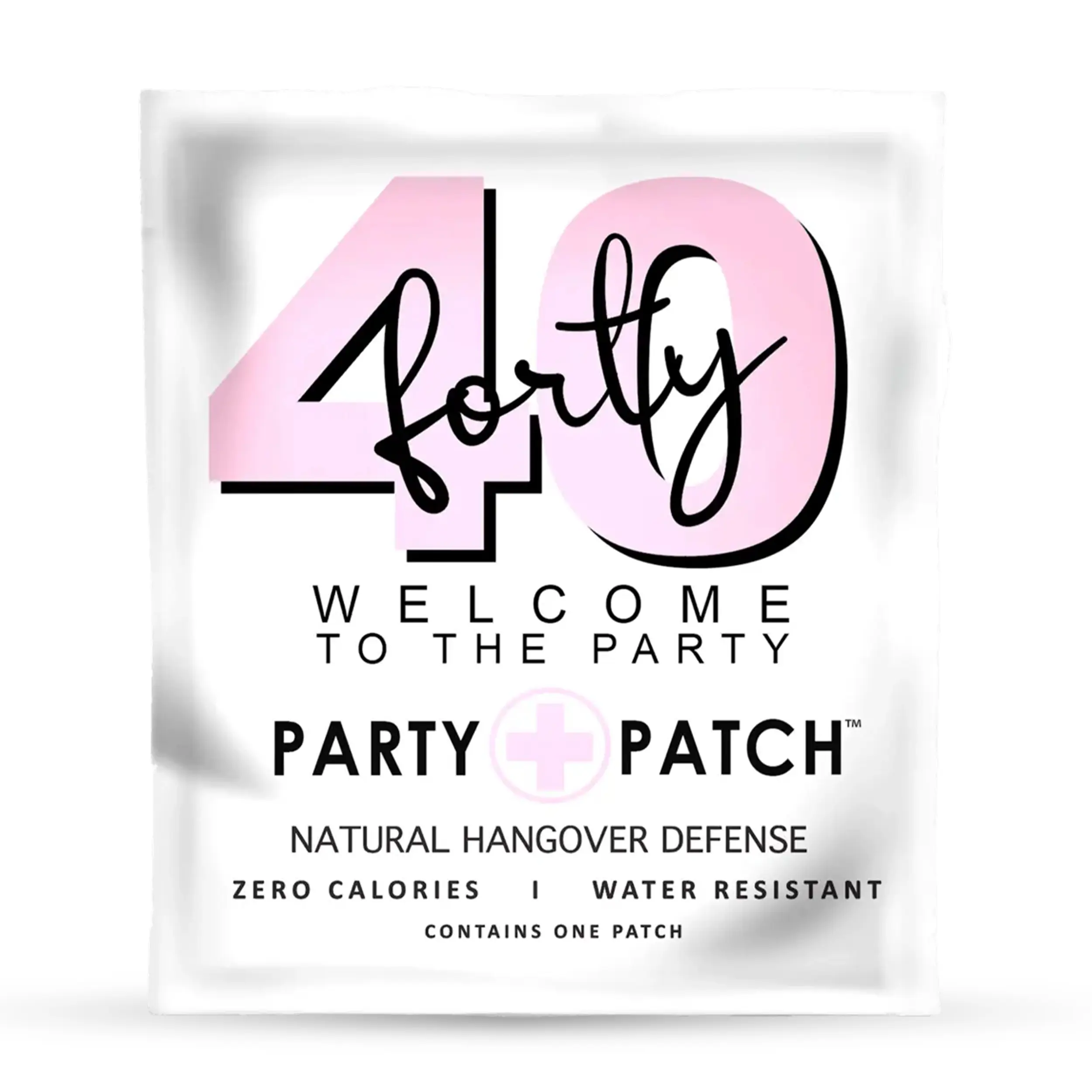 Party Recovery Patch - 40-Patch, 0-Calorie, Water-Resistant, Moisture-Resistant Festive & Party Accessory for Nights Out