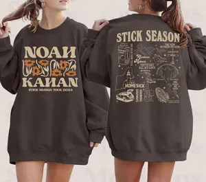 Vintage 2 Sides Stick Season Tour 2024 Sweatshirt, Noah Kahan Stick Season Tour 2024 Sweatshirt