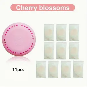 11 Piece Sakura & Lily Scented Air Freshener Tablets, Long-Lasting Odor Eliminator for Home, Car, Bathroom, Closet, Compression Solid Deodorizer