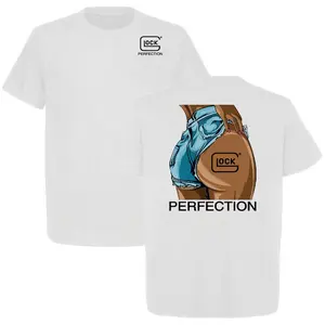 Glock Perfection Sexy Girl T-Shirt, Gun Enthusiasts Shirt for American Classic Style Lovers, Made in USA