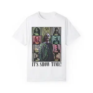 Its' Show Time Shirt, Beetlejuice Vintage Shirt, Beetlejuice Fanart Graphic Tee, Beetlejuice Movie Shirt, Halloween Graphic T-Shirt for Men & Women, All Sizes
