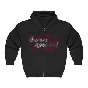 Doomsday Apparel Graphic Hoodie | Full Zip Hooded Sweatshirt