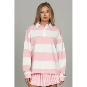 Almond Blossom Striped Rugby Top