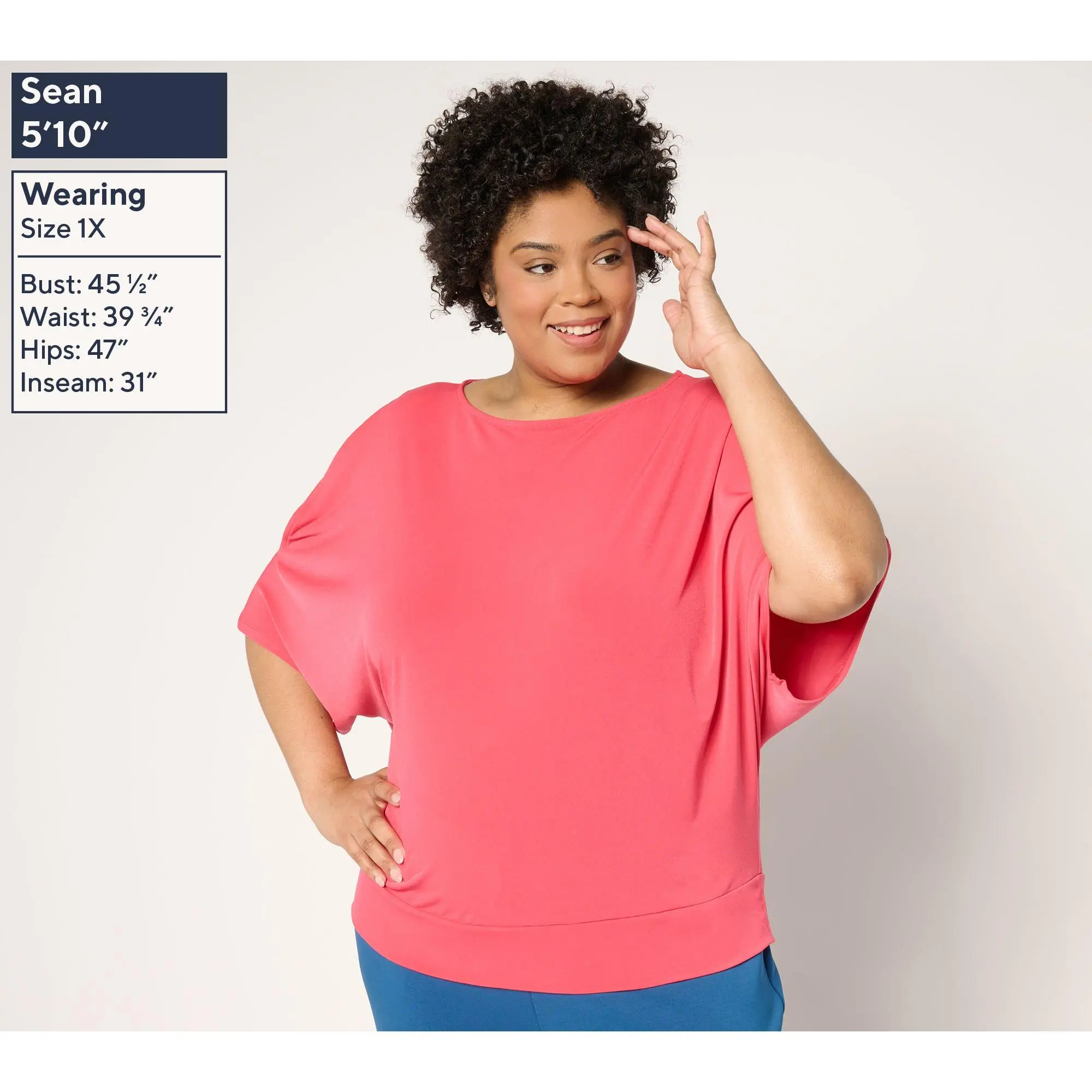 BEAUTIFUL by Lawrence Zarian Cold Shoulder Dolman Sleeve Top