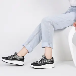 CELNEPHO  Womens Platform Sneakers Fashion Trainers lace Up Comfortable Casual Chunky Wedge Walking Running Casual Dailywear Dress Shoes Deals For You Days