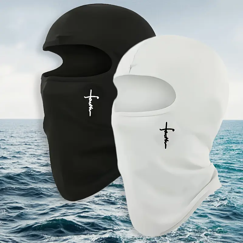 Cooling Balaclava Face Mask, Unisex Solid Neck Gaiter with UV Protection for Summer Motorcycle & Outdoor Sports, Motorcycle Gear, Protective Gear