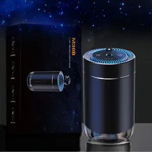 Smart Car Diffuser Essential Oil Air Freshener, Auto-Start Vibration Sensor, Starry Lamp, 99% Odor Elim., Plant-Based Fragrance Safe for Kids, Portable Wireless Humidifier, Fits Cars, Office Room Decor, Car Aroma Diffuser, Cars Accessories