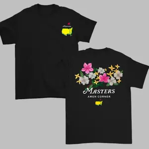 Masters Amen Corner Golf Shirt Soft Vintage Cotton T Shirt Breathable Classic Collar Casual Menswear Trendy Sportswear Gift Unisex Vibe Comfort - Top