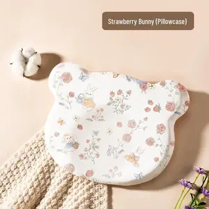 Cute Rabbit Deer Cat Pattern Baby Head Neck Support, Soft Breathable Skin-Friendly Travel Cushion, Comfortable Safety Support for Newborn Stroller Car Seat