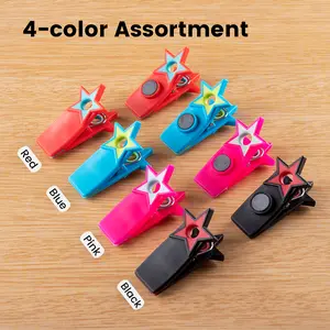 ANJUKE Magnetic Bag Clips with Air Tight Seal for Food Storage, 8 Pieces, Multicolor