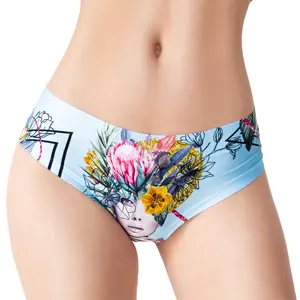 Memème Women’s Ultra-Comfortable SECRET GARDEN - Frida Blue - Panties | Breathable Cotton Crotch, Stretchy Fit
