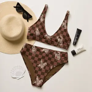 Western Luxe high-waisted bikini set