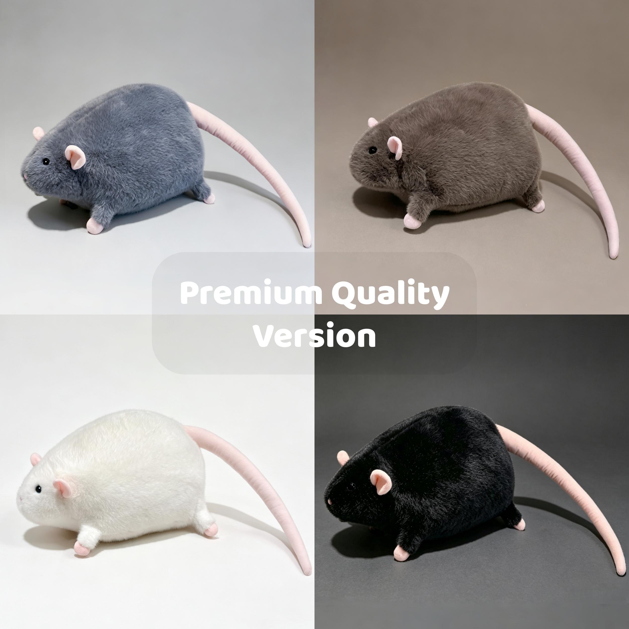 Premium Plush Rat Stuffed Animal