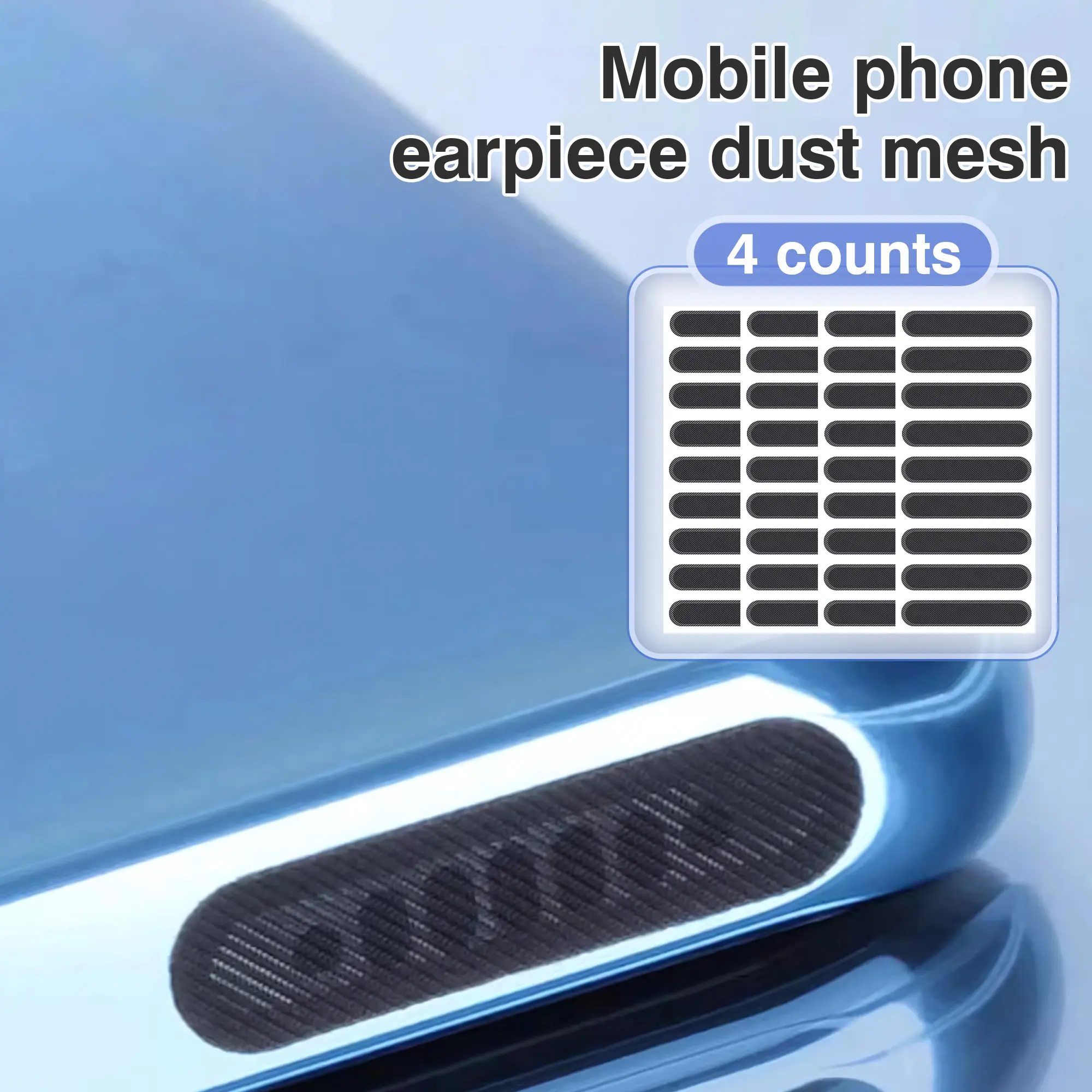 40 Counts Mobile Phone Dustproof Net Stickers, Speaker Dust Protector Covers, Anti-Dust Mesh for Phone Speakers