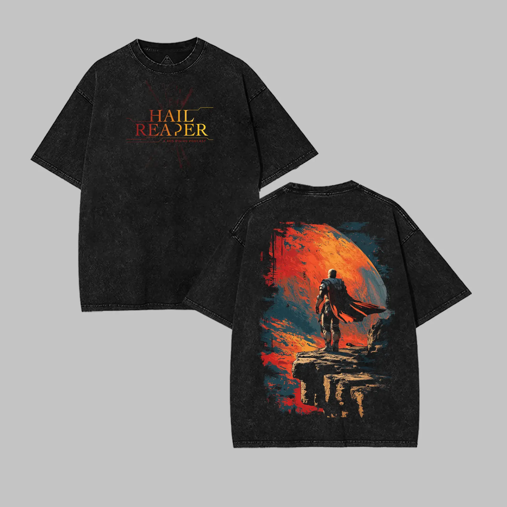 Red Rising Darrow T-shirt | Fantasy Design | Washed Tshirt Tanktop 2 Sided  Menswear  streetwear Top Casual  t-shirts brent rivera merch eugene texas Hip Hop Rapper Concert Hoodie polo bundle unknown good graphic tees