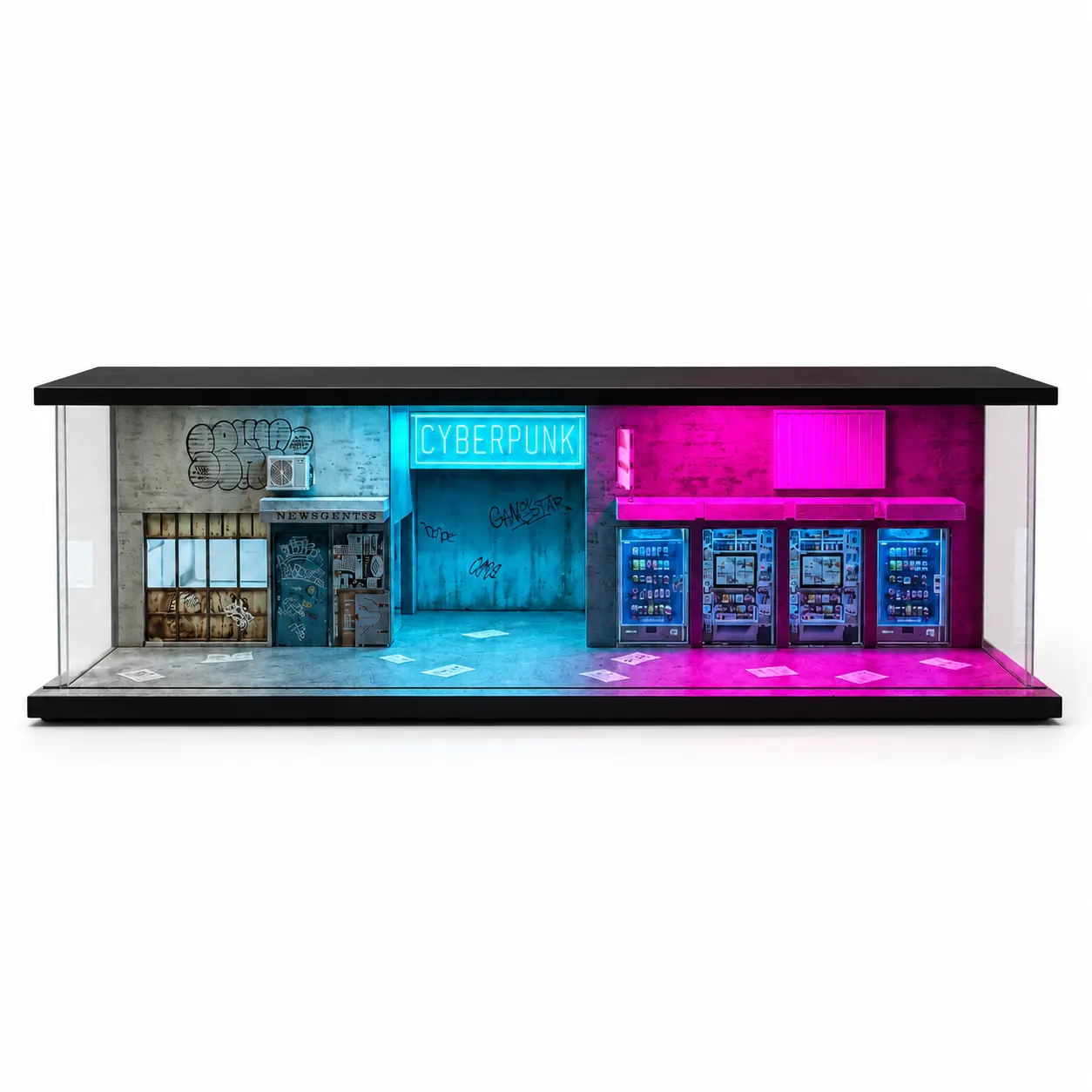 1:64 Cyberpunk 03 DIY Diorama w/ LED Lights