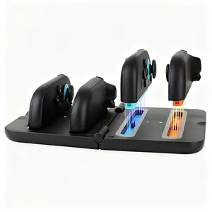 EOVOLA 4-Slot Charging Dock for Nintendo Switch 2 Joycon, Portable Travel-Ready Charging Station with LED Indicators, Fast Charging Station for JoyCons Controllers