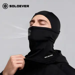 SOLOEVER Windproof Thermal Balaclava Ski Mask Neck Warmer Hood Warm Hat Unisex Full Face Mask for Outdoor Sports Skiing Cycling Fishing Windproof Winter Hat Neck Warmth Full Head