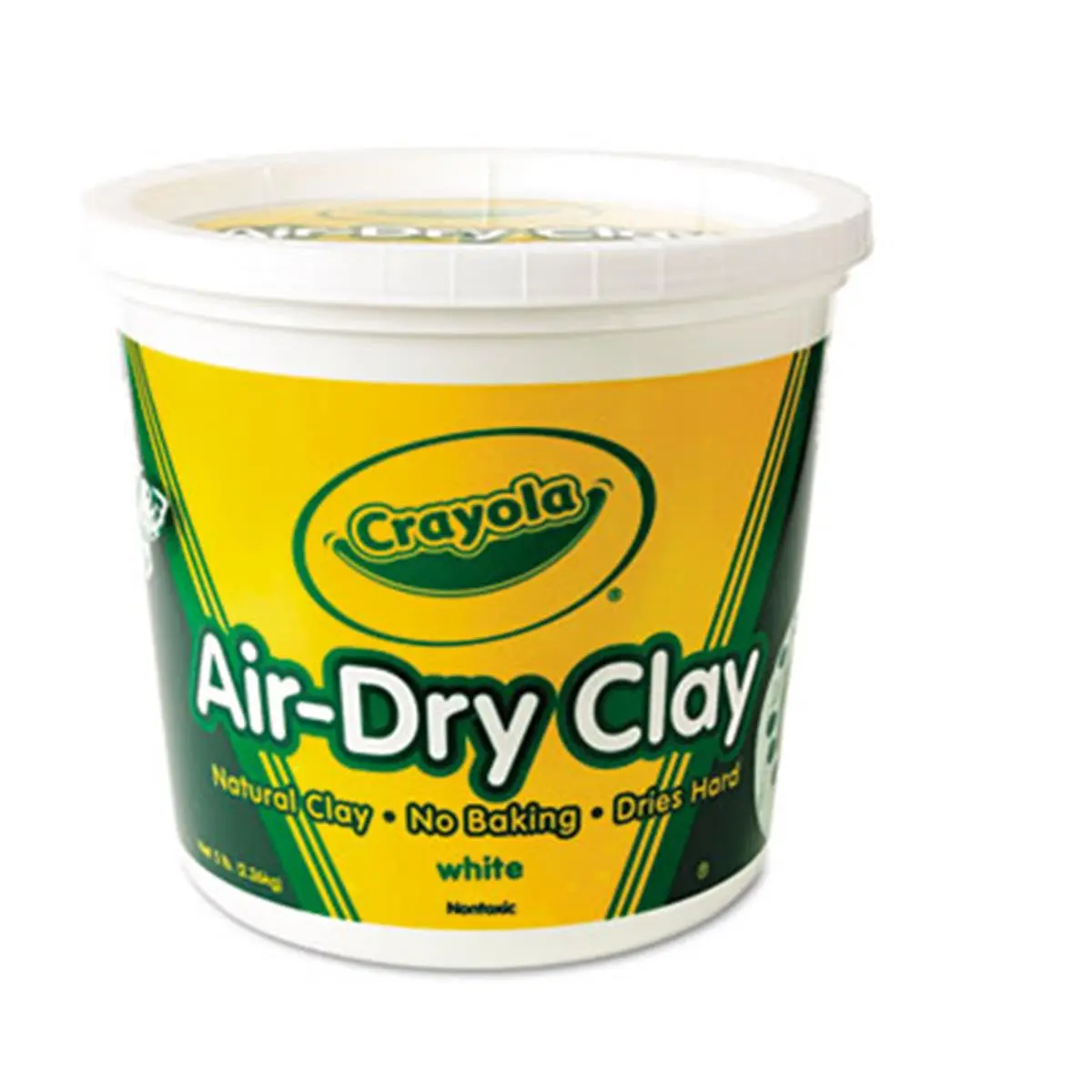 Crayola Easy Modeling Unfired Pottery Clay - White, 5 lbs Art Handcraft Supply, DIY Material for Clay Molds (Toys & Hobbies Craft Use), Modeling Clay