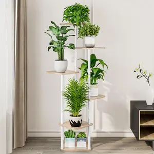 Plant Stand 6 Tier Indoor Metal Flower Shelf for Multiple Plants Corner Tall Flower Holders for Patio Garden Living Room Balcony Bedroom Deals For You Days