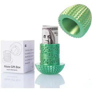 2026 Creative Gift Box: Easter Egg Mystery Puzzle with Hidden Compartment, Reusable Brain Teaser Game for Adults & Kids, Money Gift Ideas for Birthday Christmas Party Celebration