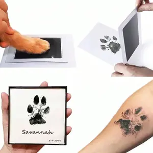 Pet Paw Print Ink Pad for Dogs and Cats, Non-Contact Ink Pad, Pet Footprint Pad, Memorial Souvenir, Perfect Gift for Animal Lovers, Custom