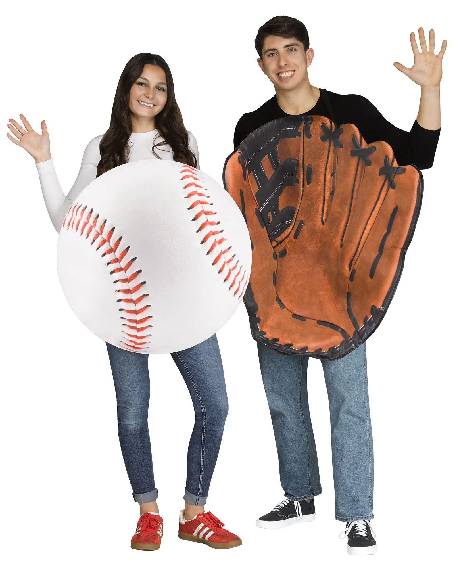 Fun World Baseball and Glove Couple Costume