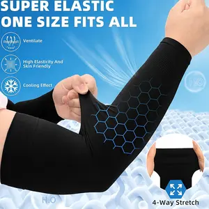 6 pairs of unisex cooling compression arm sleeves, suitable for cycling, running, basketball, and other sports