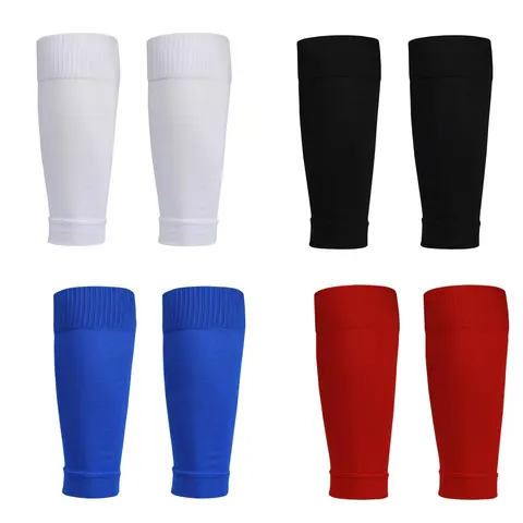 Unisex Adult Over-Calf Shin Guard Compression Sleeves - Polyester Breathable Mesh Holders, Double-Layer Design, Non-Slip Beam Mouth, Calf Support, Secure Fit, Improve Blood Flow, Soccer Gear, Cycling Gear