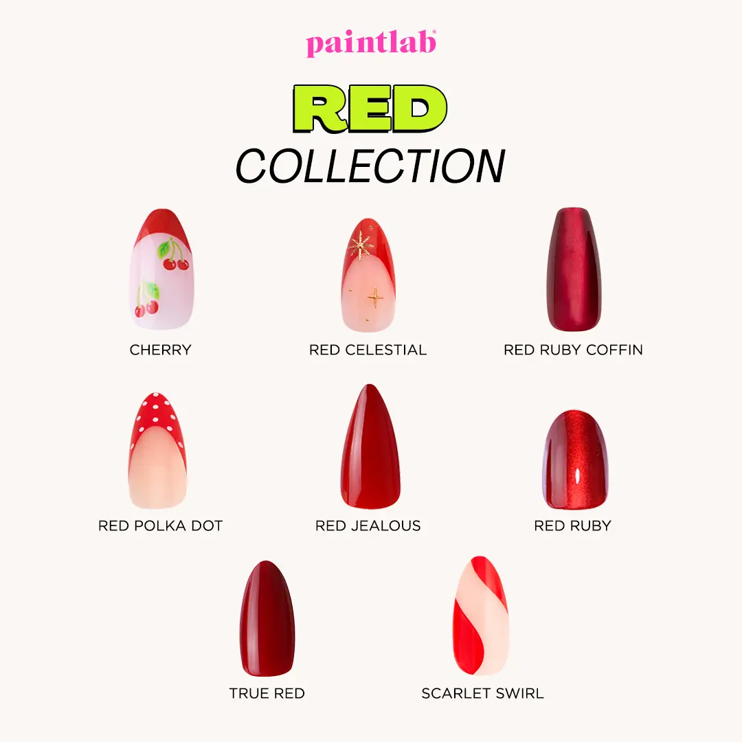 Red Press On Nails Collection
